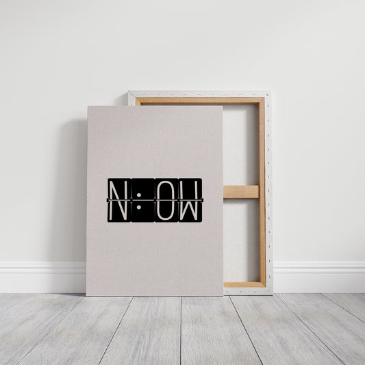 Now Flip Clock Minimal Typography