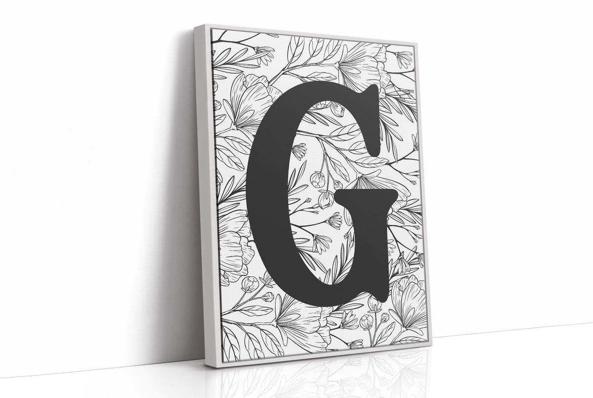 Botanical Letter G Monogram