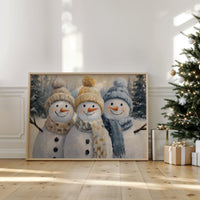 Three Friends Share Winter's Magic