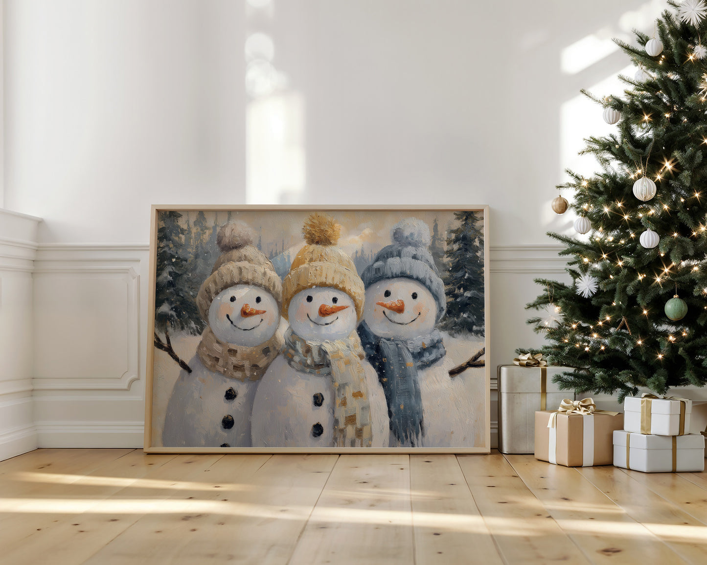 Three Friends Share Winter's Magic