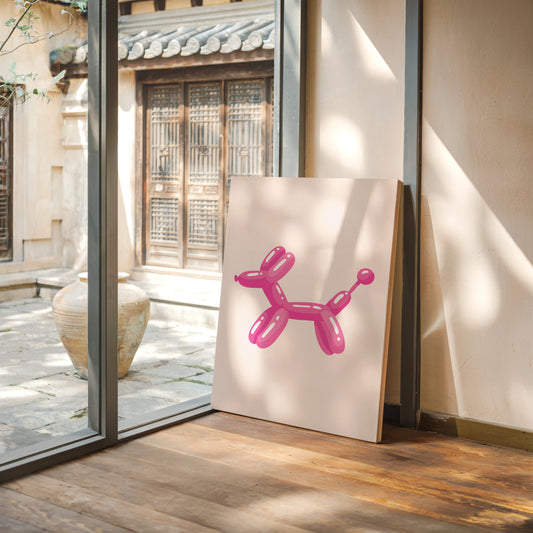 A Playful Moment in Pink