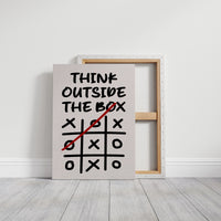 Think Outside The Box Tic Tac Toe Art