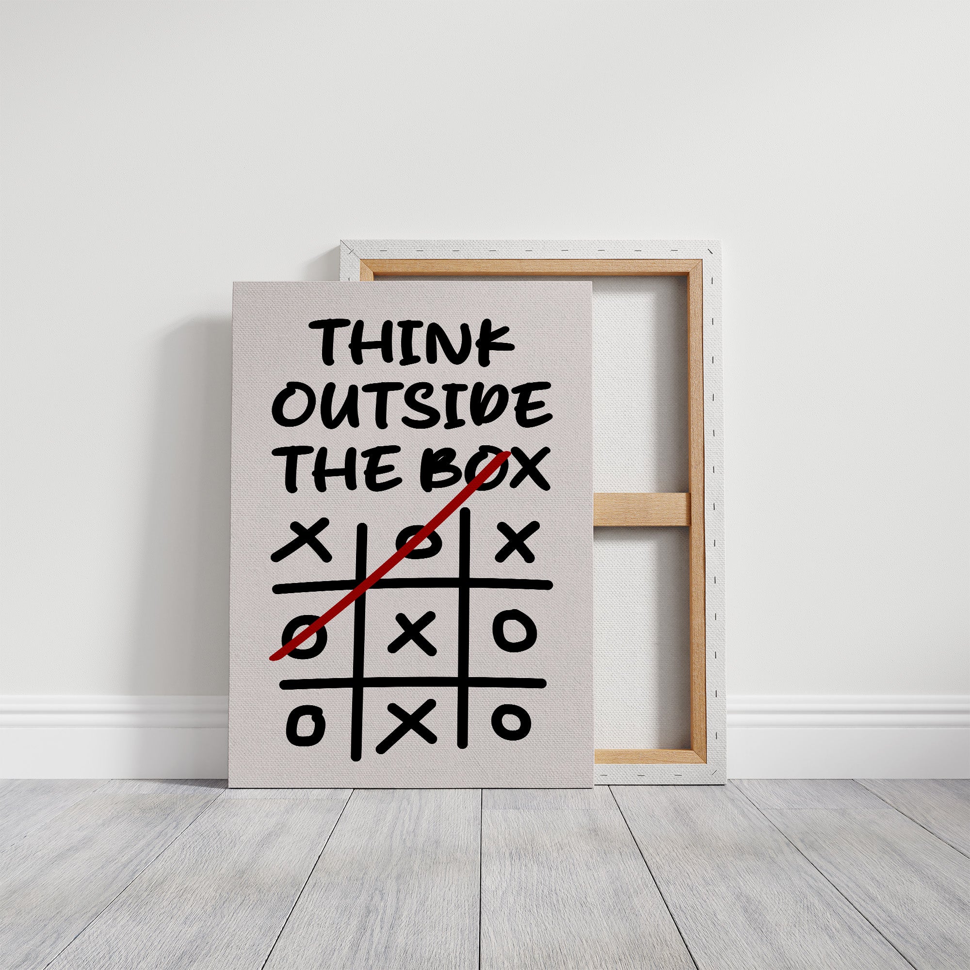 Think Outside The Box Tic Tac Toe Art