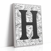 Botanical Letter H Monogram