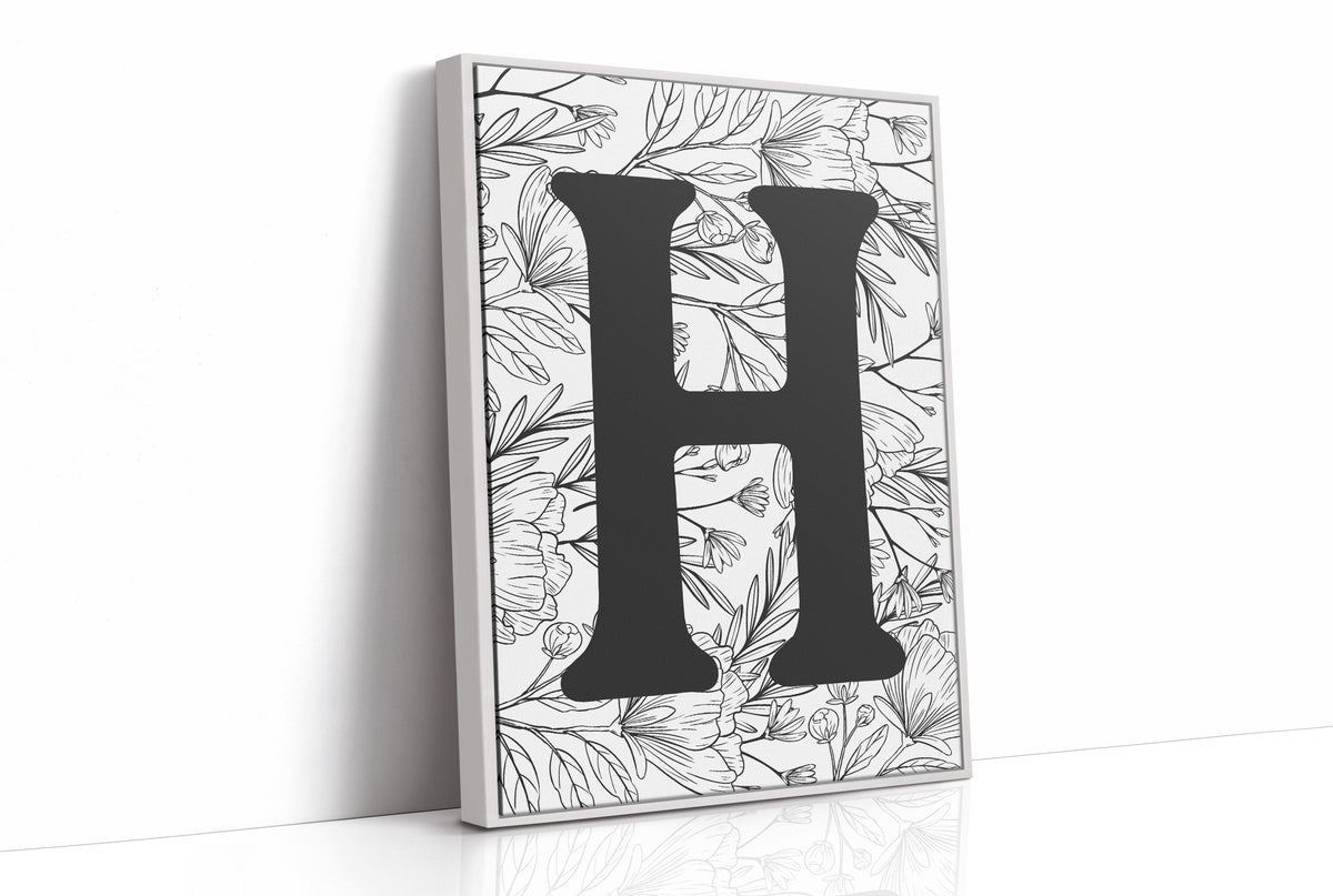 Botanical Letter H Monogram