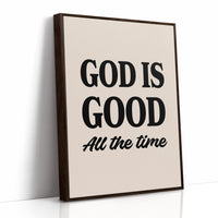 God is Good Affirmation in Bold Typography