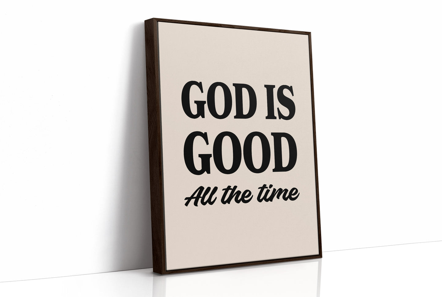 God is Good Affirmation in Bold Typography