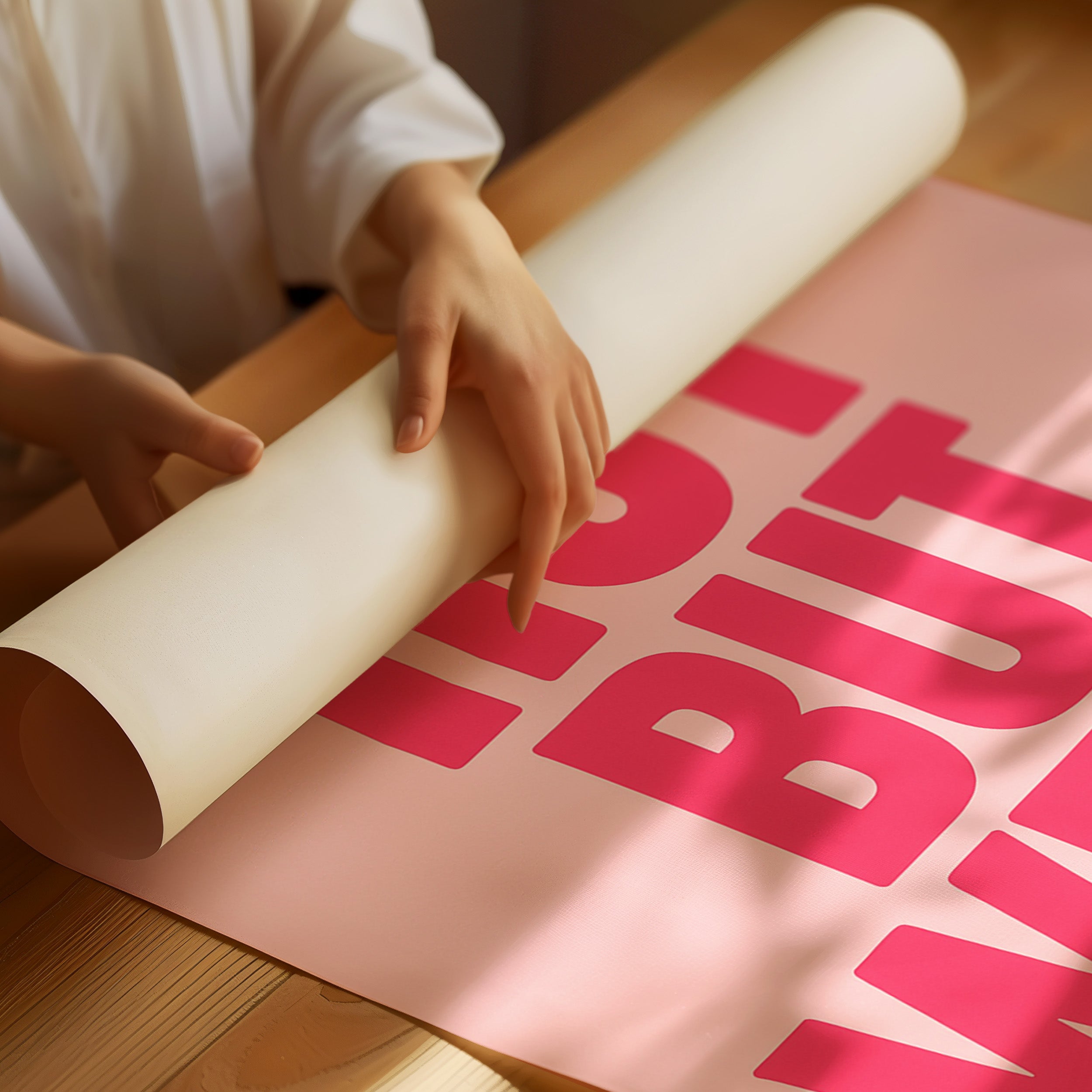 Hot But Weird Bold Pink Wall Art