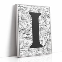 Botanical Letter I Monogram