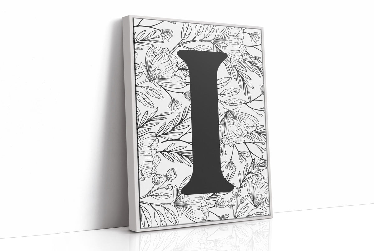 Botanical Letter I Monogram