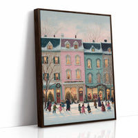 Winter Lights Dance Through Town Square