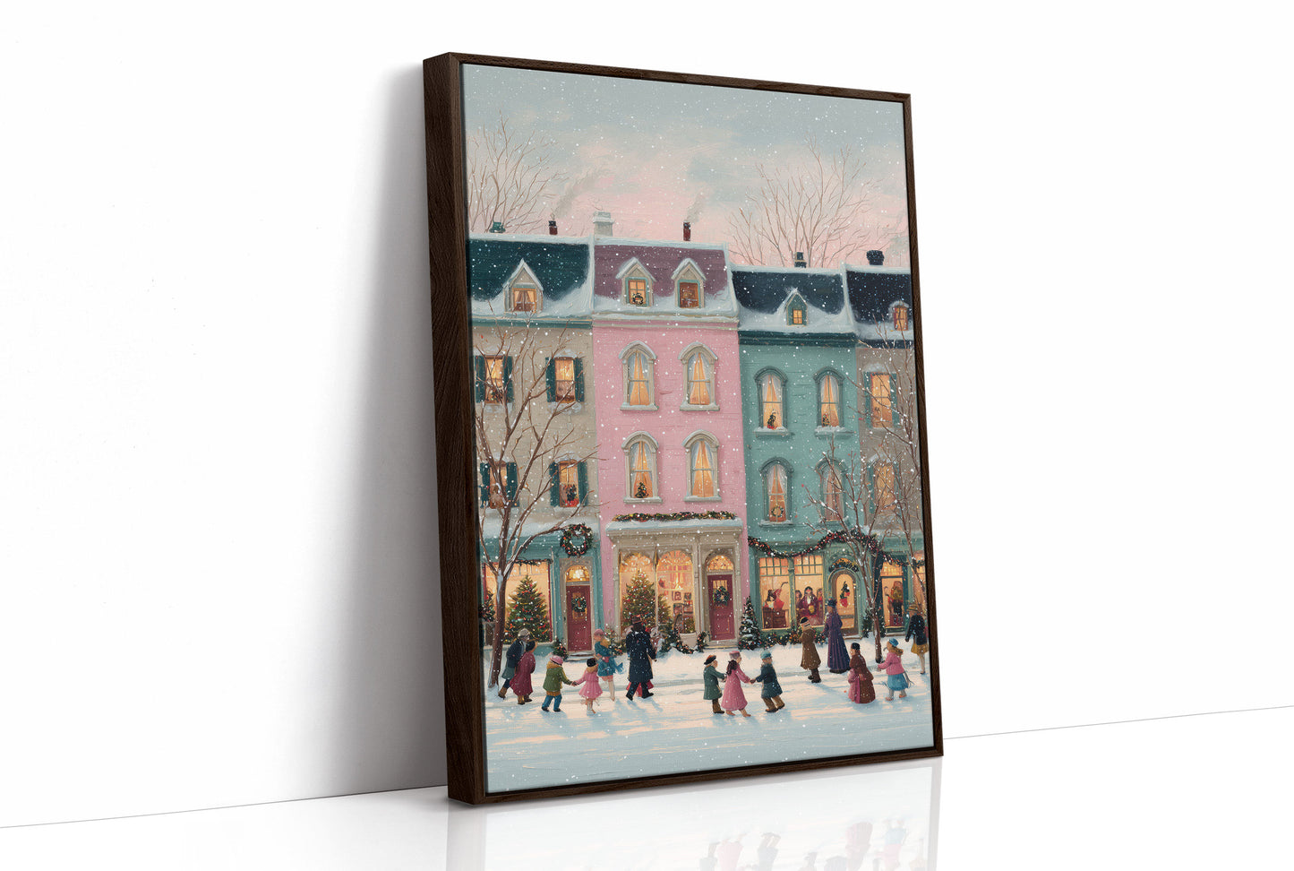 Winter Lights Dance Through Town Square
