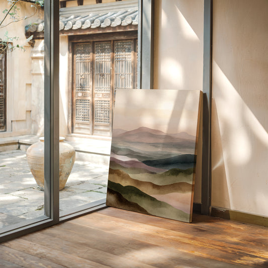 Mountains Breathe in Gentle Hues