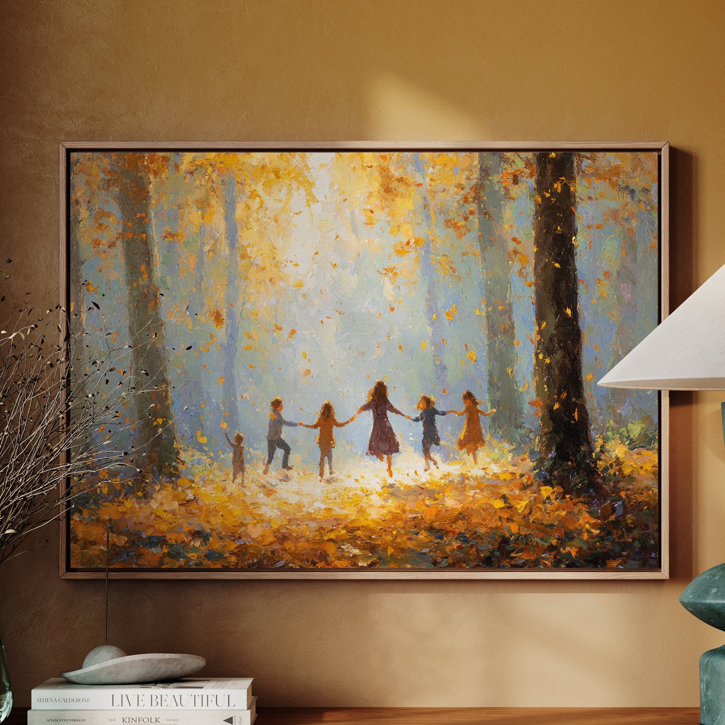 Autumn Light Catches Their Dance