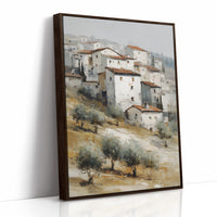 Mediterranean Hillside Village in Muted Light