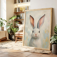 Bright Eyed Bunny in Soft Pastels