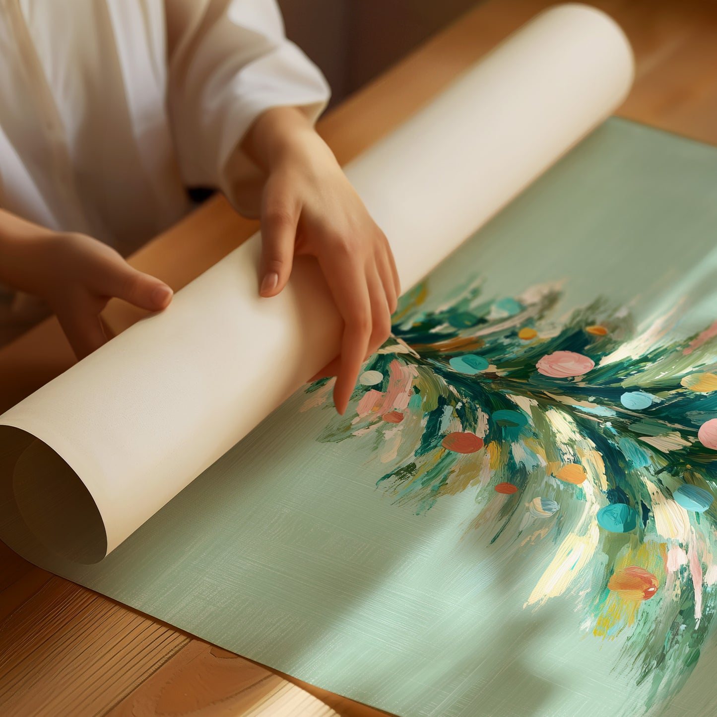 Pastel Evergreen: A Holiday Symphony