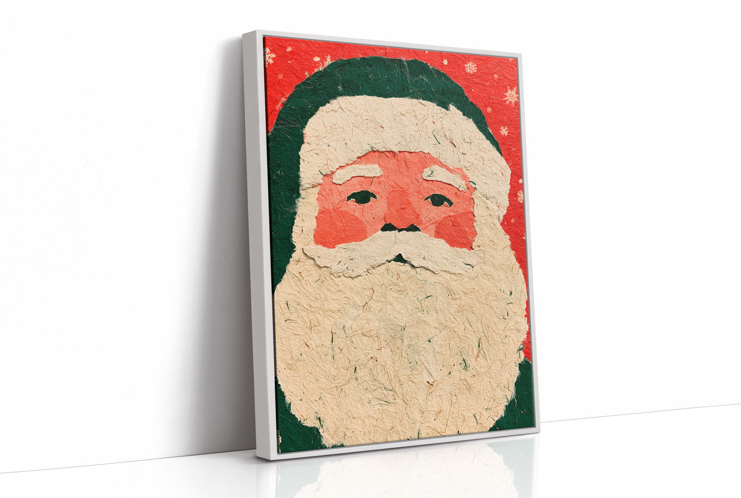 Santa in Torn Paper