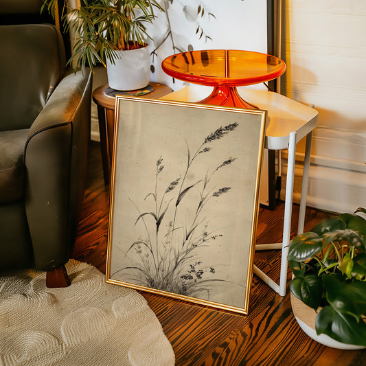 Wild Grasses Bow To Autumn Wind