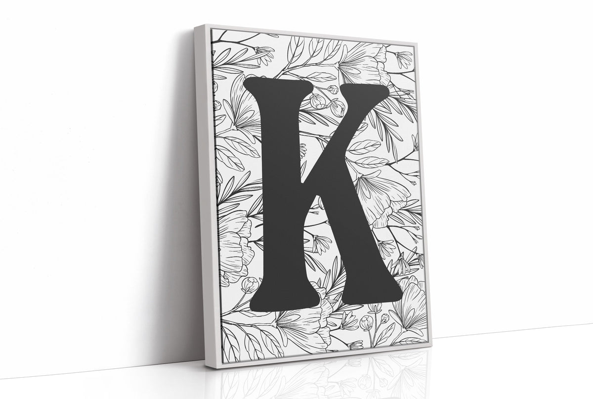 Botanical Letter K Monogram