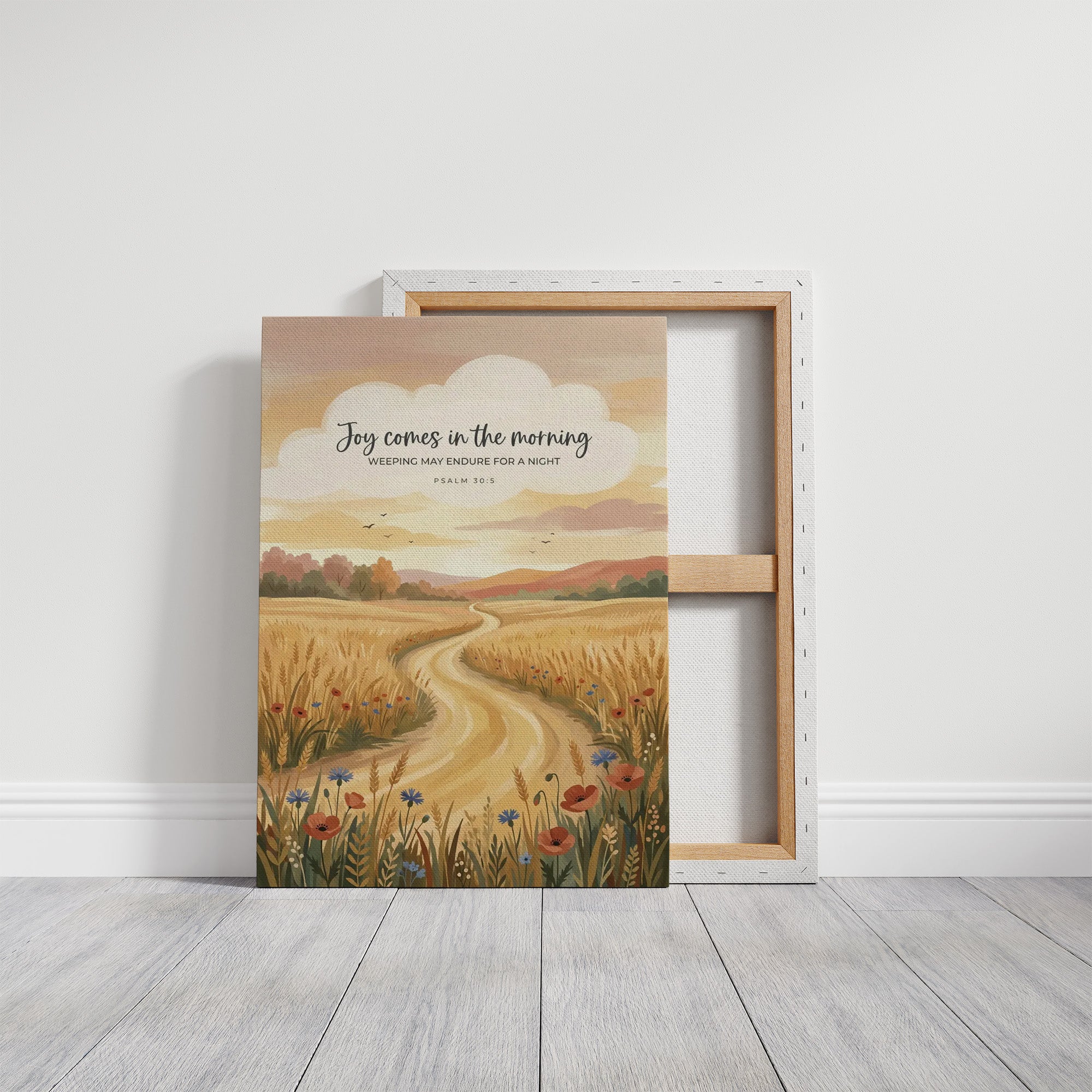 Joy Comes in the Morning: Harvest Scripture Print
