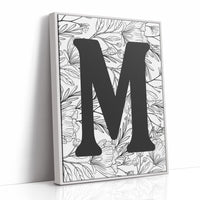 Botanical Letter M Monogram