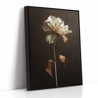 Ivory Petals Against Dark Silence