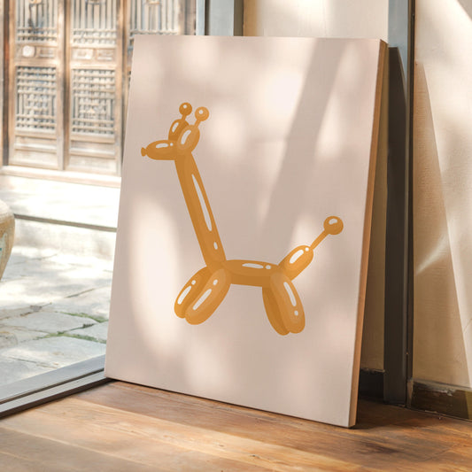 A Giraffe's Playful Journey