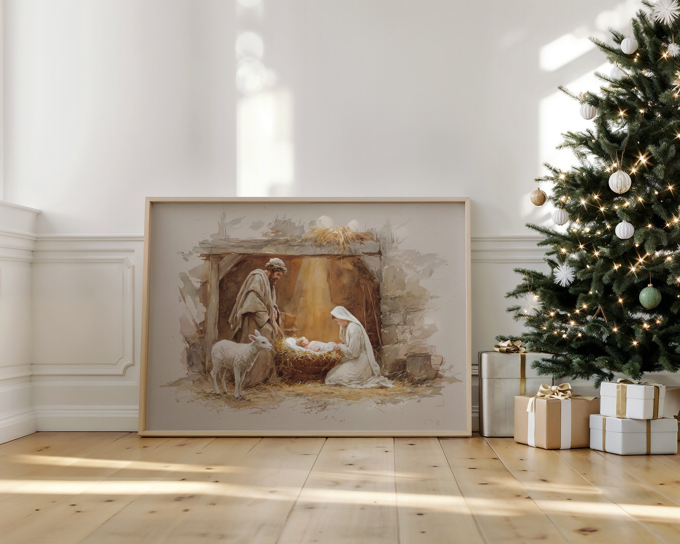 Sacred Light Illuminates Winter's Night