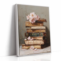 Blossoms Rest On Ancient Pages