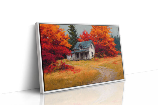 Harvest Home Beneath Fiery Canopy