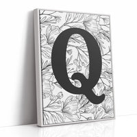 Botanical Letter Q Monogram