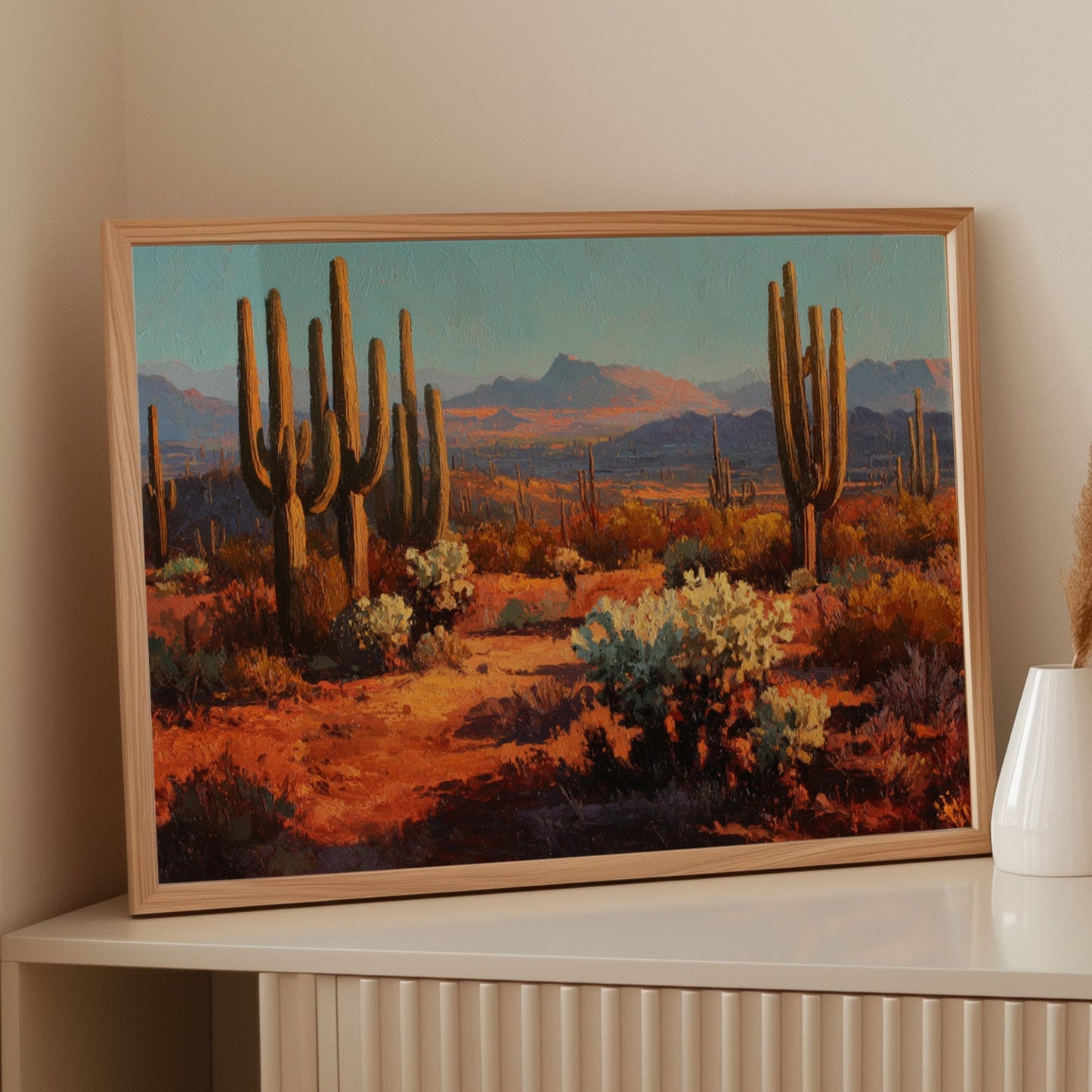 Copper Light Bathes Desert Giants