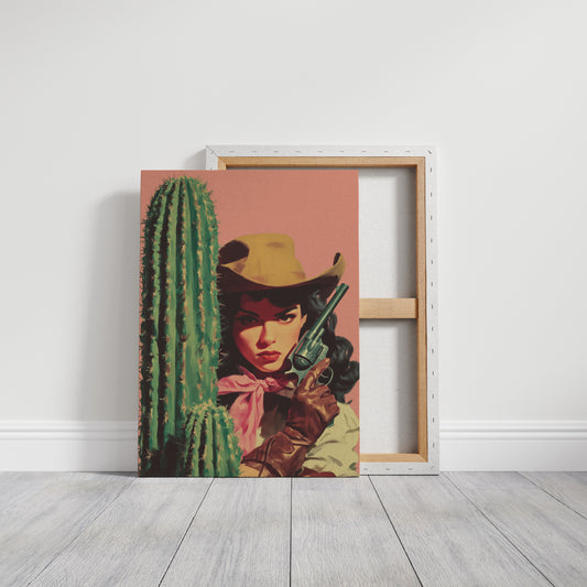 Cactus Rose in the Desert Sun
