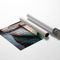 Weathered Hull Rests In Stillness