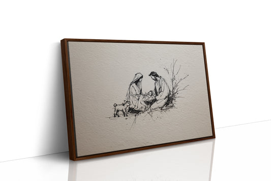 Tender Stillness at the Manger