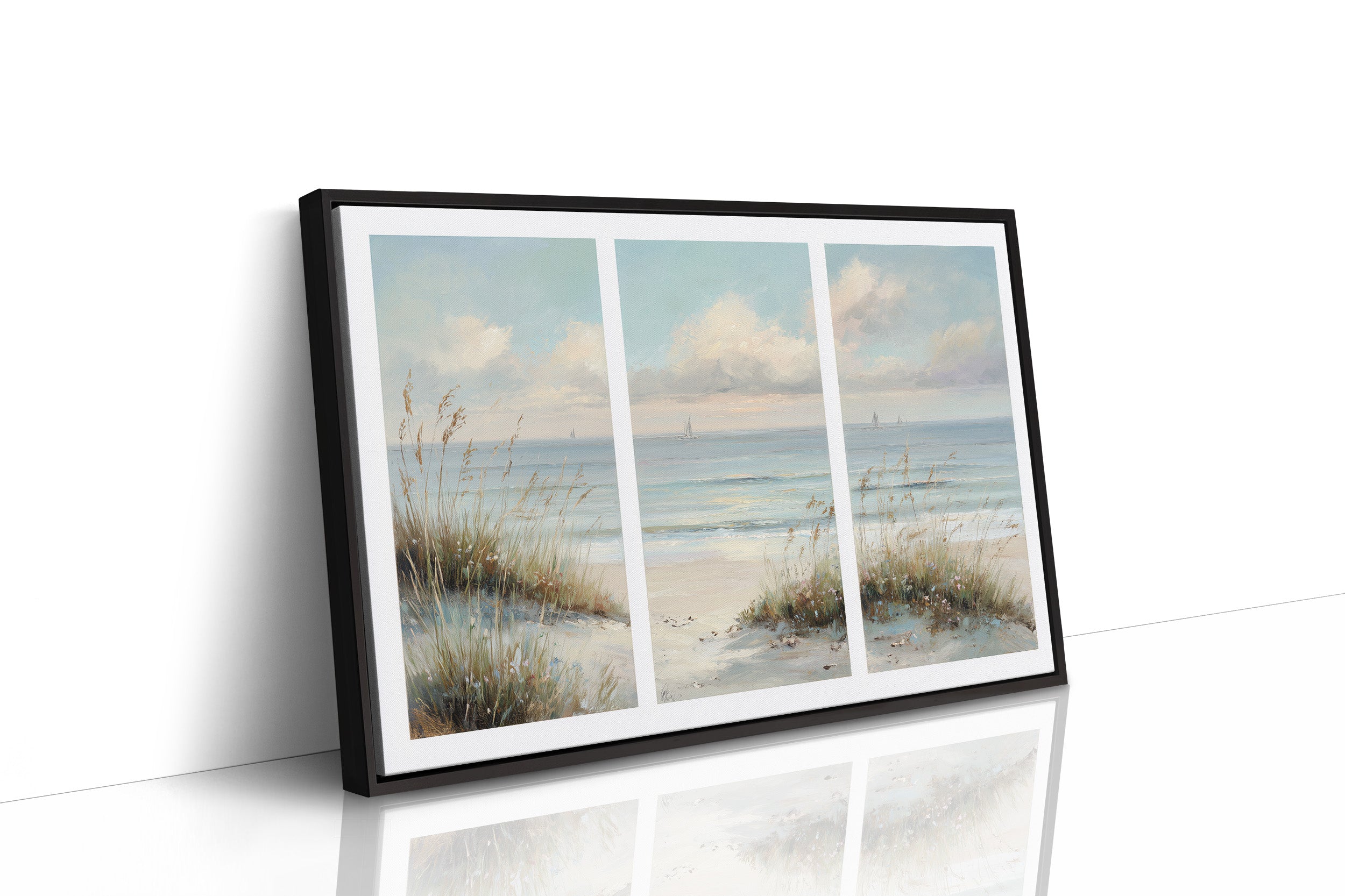 Where the Dunes Meet the Sea Triptych