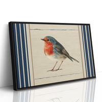 Robin Against the Linen Sky
