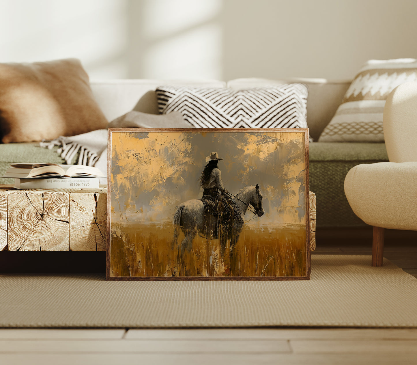 Rider in the Gold Field