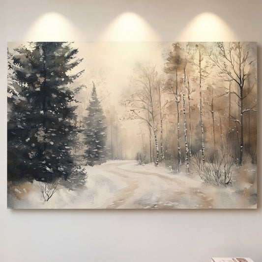 Snow Winds Through Silent Pines