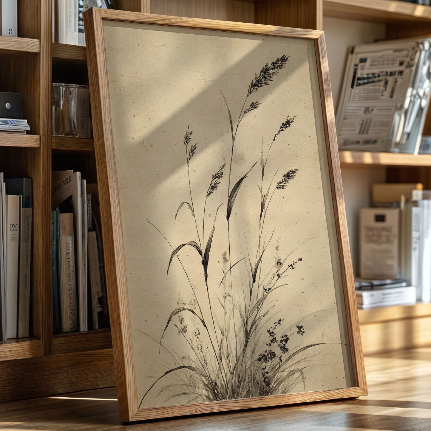 Wild Grasses Bow To Autumn Wind