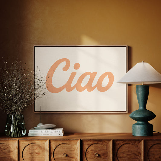 Ciao Retro Wall Art Print