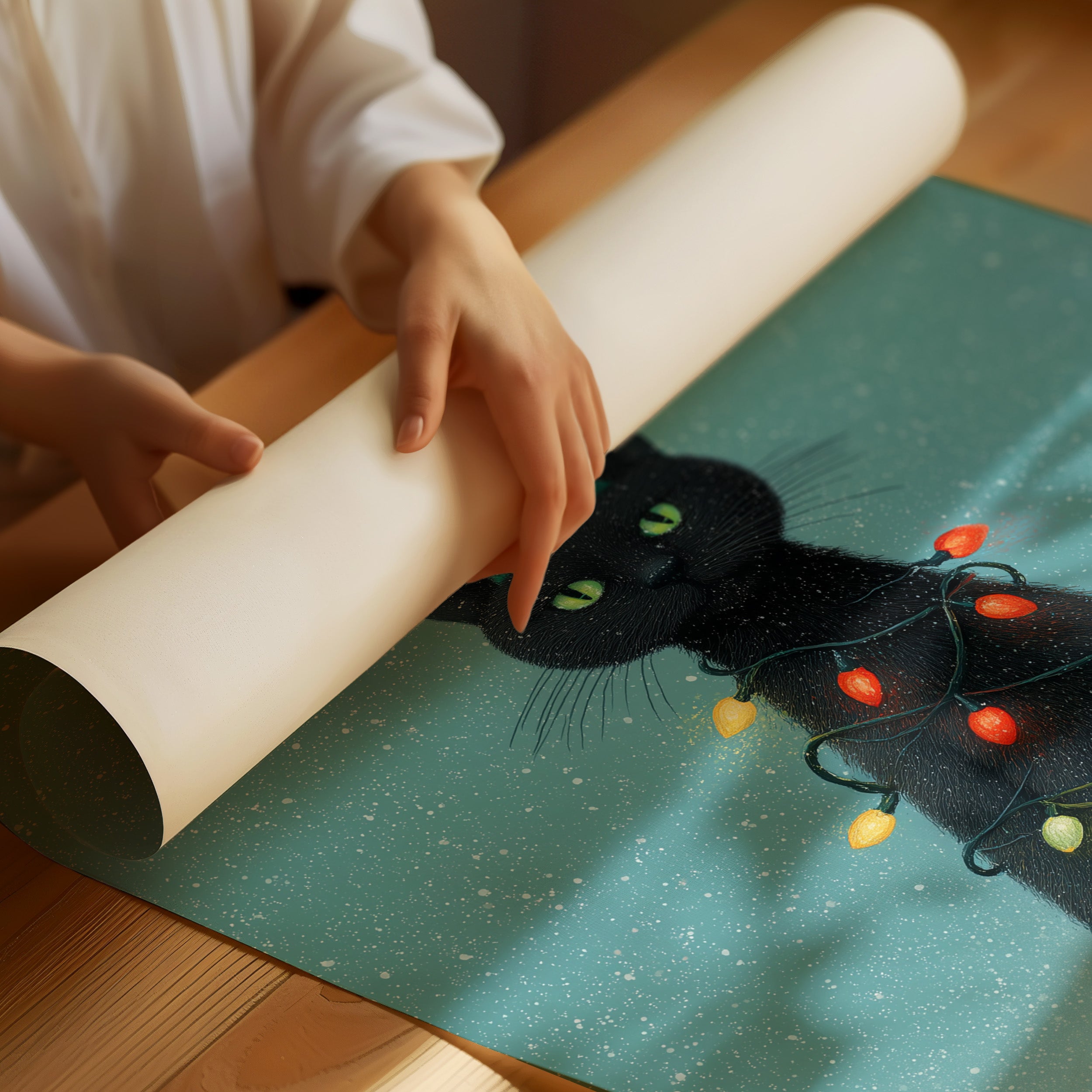 Festive Feline's Holiday Mischief
