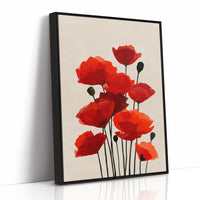 Scarlet Symphony: Poppies in Translucent Bloom