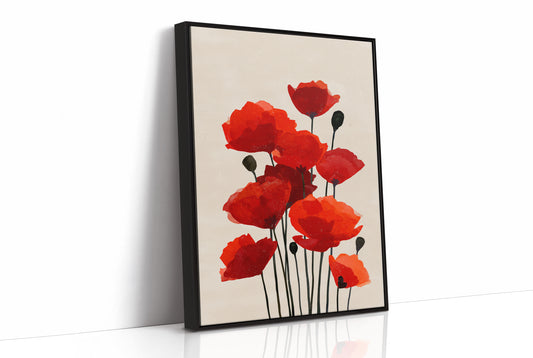 Scarlet Symphony: Poppies in Translucent Bloom