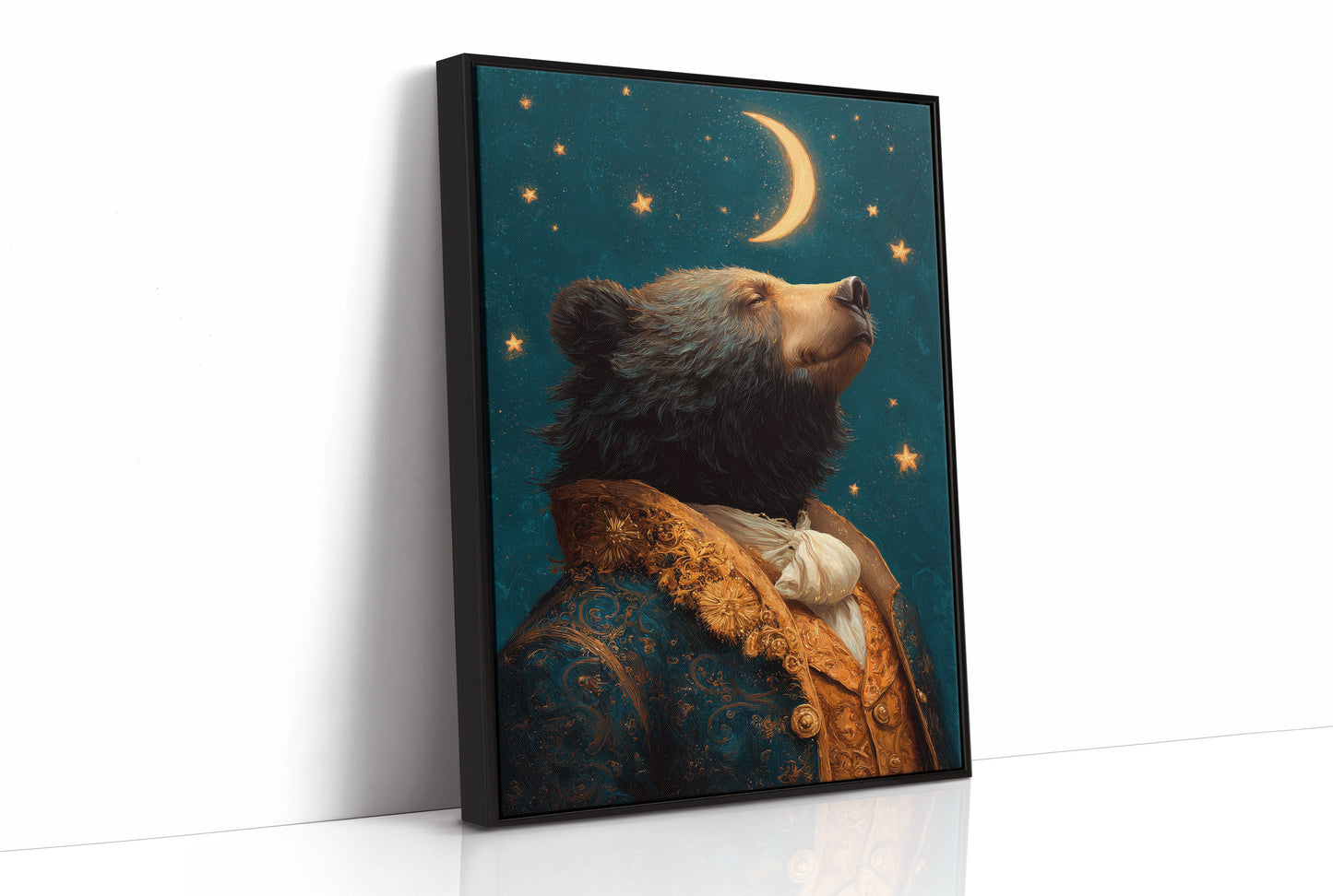 Noble Bear Gazes At Stars