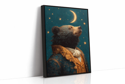 Noble Bear Gazes At Stars