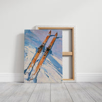Vintage Skis, Fresh Powder