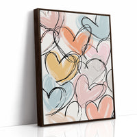 Pastel Hearts in Spontaneous Symphony