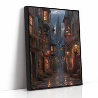 Lanterns Guide The Cobbled Path